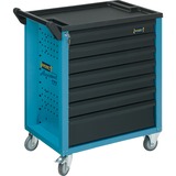 Hazet Assistent 177-7 Acier Noir, Bleu, Chariot à outils bleu/Noir, 7 étagères, Acier, Noir, Bleu, 20 kg, 4 roue(s), 498 mm