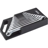 Hazet Jeu de clés à anneau double 610N/12RS, 12 pièces, Clé plate 