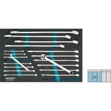 Hazet Jeu de clés mixtes 163-210/19, taille 3/3, Clé plate 