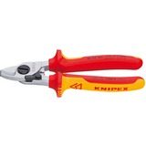 KNIPEX Coupe-câbles 95 12 165, Tenailles de cran avec gaines bi-matière, brunie