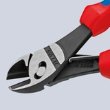 KNIPEX Coupeuse diagonale TwinForce 7372180F, Tenailles de cran Rouge/Bleu