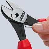 KNIPEX Coupeuse diagonale TwinForce 7372180F, Tenailles de cran Rouge/Bleu