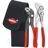 KNIPEX Mini-jeu de pinces 00 20 72 V01, Set de pinces Rouge/Noir, Pince pompe à eau et mini-pince