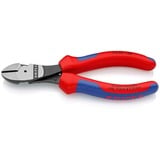 KNIPEX Pince coupante de côté à forte démultiplication 74 02 160, Tenailles de cran noire atramentisée