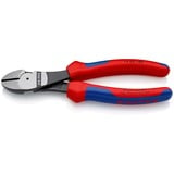 KNIPEX Pince coupante de côté à forte démultiplication 74 02 180, Tenailles de cran Tranchant avec biseau