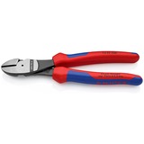 KNIPEX Pince coupante de côté à forte démultiplication T 74 02 200, Tenailles de cran noire atramentisée