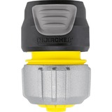 Kärcher Raccord Universel Premium Aquastop, Raccord de tuyau Noir/Jaune, Aluminium, Plastique, Noir, Gris, Jaune