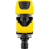 Kärcher Raccord avec vanne de régulation Noir/Jaune, Vanne de fermeture, Système d'aspersion, Plastique, Noir, Jaune, Mâle/Femelle, 35 mm
