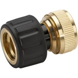 Kärcher Raccord laiton 13-15mm Aquastop, Raccord de tuyau Laiton, Caoutchouc, Noir, Argent
