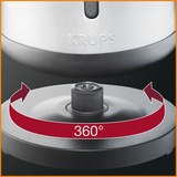 Krups BW 442 D bouilloire 1,7 L 2400 W Noir, Acier inoxydable Argent/Noir, 1,7 L, 2400 W, Noir, Acier inoxydable, Acier inoxydable, Indicateur de niveau d'eau, Sans fil