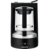 Krups KM4689 machine à café Machine à café filtre 1,25 L, Machine à café à filtre Noir/Argent, Machine à café filtre, 1,25 L, 850 W, Noir