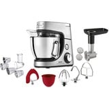 Krups Master Perfect Gourmet KA631D robot de cuisine 1100 W 4,6 L Acier inoxydable Acier inoxydable brossé, 4,6 L, Acier inoxydable, Boutons, Rotatif, Batteur, Hachoir, Pétrisseur, Mélange, 1,8 kg, 0,8 kg