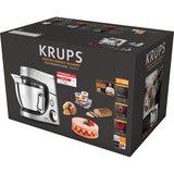 Krups Master Perfect Gourmet KA631D robot de cuisine 1100 W 4,6 L Acier inoxydable Acier inoxydable brossé, 4,6 L, Acier inoxydable, Boutons, Rotatif, Batteur, Hachoir, Pétrisseur, Mélange, 1,8 kg, 0,8 kg
