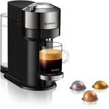 Krups Vertuo Next XN910C10 machine à café Cafetière à dosette 1,1 L, Machine à capsule Noir/chrome, Cafetière à dosette, 1,1 L, Capsule de café, 1500 W, Noir, Gris