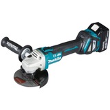 Makita DGA513RTJ meuleuse d'angle 12,5 cm 8000 tr/min 3 kg Bleu/Noir, 8000 tr/min, 12,5 cm, Batterie, 5 Ah, 3 kg