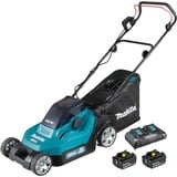Makita DLM382PM2 tondeuse à gazon Batterie Noir, Bleu Bleu/Noir, 560 m², 38 cm, 2 cm, 7,5 cm, 40 L, 4 roue(s)