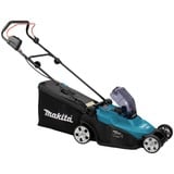 Makita DLM432PT2 tondeuse à gazon Tondeuse à gazon poussée Batterie Vert Bleu/Noir, Tondeuse à gazon poussée, 575 m², 43 cm, 2 cm, 7,5 cm, Lames rotatives