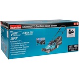 Makita DLM432PT2 tondeuse à gazon Tondeuse à gazon poussée Batterie Vert Bleu/Noir, Tondeuse à gazon poussée, 575 m², 43 cm, 2 cm, 7,5 cm, Lames rotatives