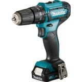 Makita HP333DSAX1 perceuse 1700 tr/min 1,3 kg Noir, Bleu, Perceuse à percussion Bleu/Noir, Perceuse à poignée pistolet, 1 cm, 1700 tr/min, 2,1 cm, 1 cm, 8 mm