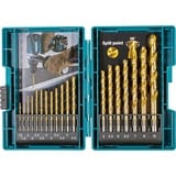 Makita Set de forets métal HSS-Tin, 19 pièces, Jeu de mèches de perceuse 