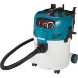 Makita VC3012M dépoussiéreur Noir, Bleu, Blanc 30 L 1200 W, Aspirateur sec/humide Sec&humide, Noir, Bleu, Blanc, Polyéthylène téréphthalate (PET), M, 30 L, 23.5, 30