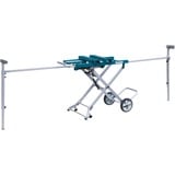 Makita WST05 support de scie à onglets 4 pieds Bleu, Gris, Table de travail Acier, 4 pieds, 2 roue(s), Bleu, Gris, 500 mm, 1170 mm