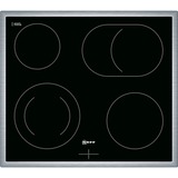 Neff MR 1342 N Noir Intégré (placement) Céramique 4 zone(s), Table de cuisson Noir, Noir, Intégré (placement), Céramique, Verre-céramique, 4 zone(s), 4 zone(s)