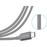 Nevox 1480 câble USB 2 m USB 3.2 Gen 2 (3.1 Gen 2) USB A USB C Gris Gris, 2 m, USB A, USB C, USB 3.2 Gen 2 (3.1 Gen 2), Mâle/Mâle, Gris