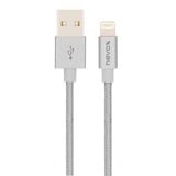 Nevox 1528 câble Lightning 1 m Argent Argent/gris, 1 m, Lightning, USB A, Argent, Droit, Droit