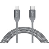 Nevox 1652 câble USB 0,5 m USB 2.0 USB C Argent Gris, 0,5 m, USB C, USB C, USB 2.0, 480 Mbit/s, Argent