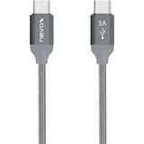 Nevox 1652 câble USB 0,5 m USB 2.0 USB C Argent Gris, 0,5 m, USB C, USB C, USB 2.0, 480 Mbit/s, Argent