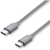 Nevox 1652 câble USB 0,5 m USB 2.0 USB C Argent Gris, 0,5 m, USB C, USB C, USB 2.0, 480 Mbit/s, Argent