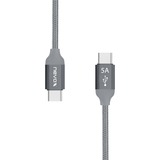 Nevox 1653 câble USB 1 m USB 2.0 USB C Gris, Argent Gris, 1 m, USB C, USB C, USB 2.0, 480 Mbit/s, Gris, Argent