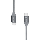 Nevox 1654 câble USB 2 m USB 2.0 USB C Gris, Argent Gris, 2 m, USB C, USB C, USB 2.0, 480 Mbit/s, Gris, Argent