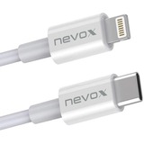 Nevox 1701 câble Lightning 1 m Blanc Blanc, 1 m, Lightning, USB C, Mâle, Mâle, Blanc