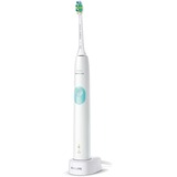 Philips 4300 series HX6807/35 brosse à dents électrique Adultes Brosse à dents à ultrasons Couleur menthe, Blanc, Brosse a dents electrique Blanc, Batterie/Pile, Batterie intégré, Lithium-Ion (Li-Ion), 110 - 220 V, 2 pièce(s), 2 pièce(s)