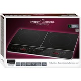 ProfiCook PC-DKI 1067, Plaque chauffante Noir