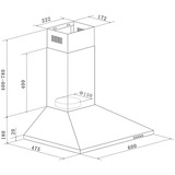 Respekta CH 22058 IXB, Hotte aspirante Acier inoxydable