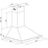 Respekta CH 22078 IXB, Hotte aspirante Acier inoxydable