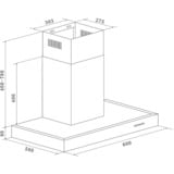 Respekta CH 22098 IXB, Hotte aspirante Acier inoxydable