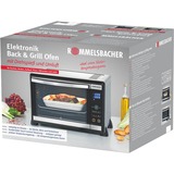 Rommelsbacher BGE 1580/E Grille-pain four 30 L 1580 W Noir, Acier inoxydable Grill, Mini four Acier inoxydable, 30 L, Noir, Acier inoxydable, Tactile, 80 - 230 °C, Acier inoxydable, 120 min