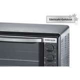 Rommelsbacher BG 1055/E Grille-pain four 18 L Noir, Acier inoxydable Grill, Mini four Argent/Noir, 18 L, Noir, Acier inoxydable, Rotatif, Acier inoxydable, 3 étagères, 60 min, Vente au détail