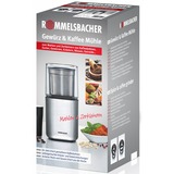 Rommelsbacher EGK 200 appareil à moudre le café Moulin à café 200 W Acier inoxydable Acier inoxydable, 200 W, 230 V, 100 mm, 100 mm, 205 mm