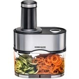 Rommelsbacher EGS 80 trancheuse Electrique 100 W Noir, Acier inoxydable Acier inoxydable, Coupeur en spirale Acier inoxydable/Noir, Electrique, Noir, Acier inoxydable, Acier inoxydable, 100 W, 230 V, 140 mm