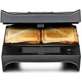 Rommelsbacher Multi Toast & Grill SWG 700 3-en-1 Max, Grill à contact Noir/en acier inoxydable