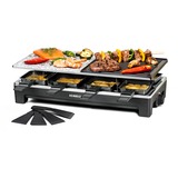 Rommelsbacher RCS 1350 raclette 8 personne(s) 1350 W  Noir/en acier inoxydable, noir/acier inoxydable