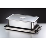 Rommelsbacher WPR 305/E chauffe-plat 300 W Acier inoxydable, Plaque chauffante Acier inoxydable/Noir, 300 W, 230 V, Acier inoxydable, Allemagne, Verre, Acier inoxydable, 640 mm