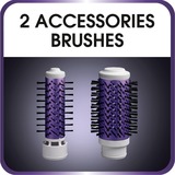 Rowenta Brush Activ Volume & Shine CF9530, Brosse à air chaud Blanc/Violet