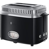 Russell Hobbs 21681-56 grille-pain 2 part(s) 1300 W Noir Noir/en acier inoxydable, 2 part(s), Noir, Acier inoxydable, 1300 W, 220-240 V, 50 - 60 Hz