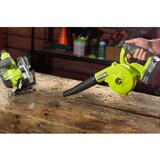 Ryobi R18TB-0 souffleur de feuilles sans fil 200 km/h Noir, Vert 18 V Lithium-Ion (Li-Ion) Vert/Noir, Souffleur à main, 200 km/h, Noir, Vert, Souffleuse, Electrique, 96,5 dB